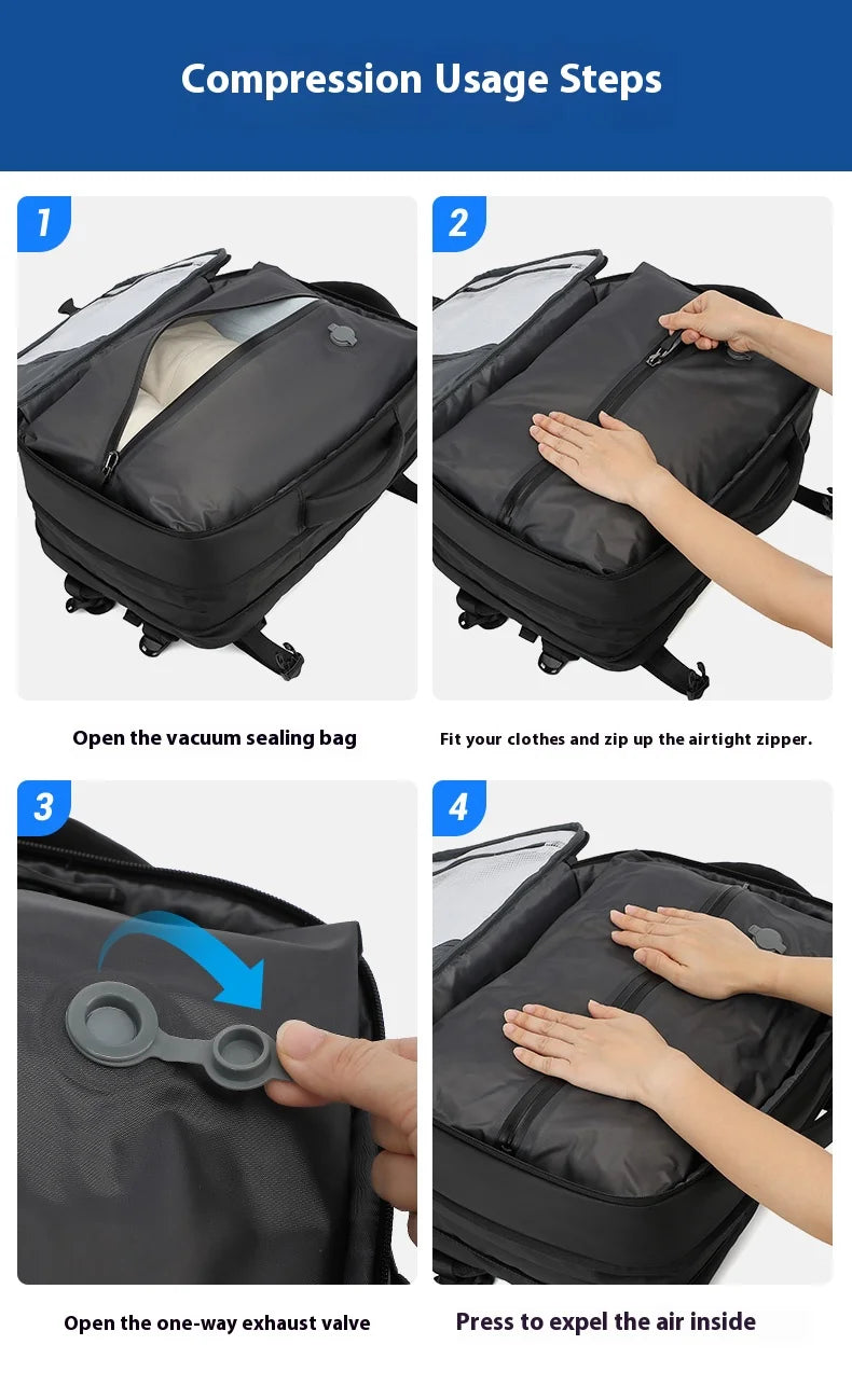 High quality vacuum compression backpack