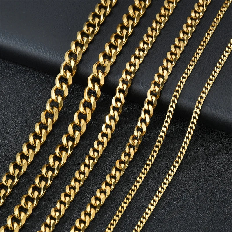 Cuban Link Necklace – 7mm Wide made of Stainless Steel