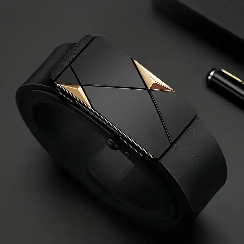Stylish leather belt for men