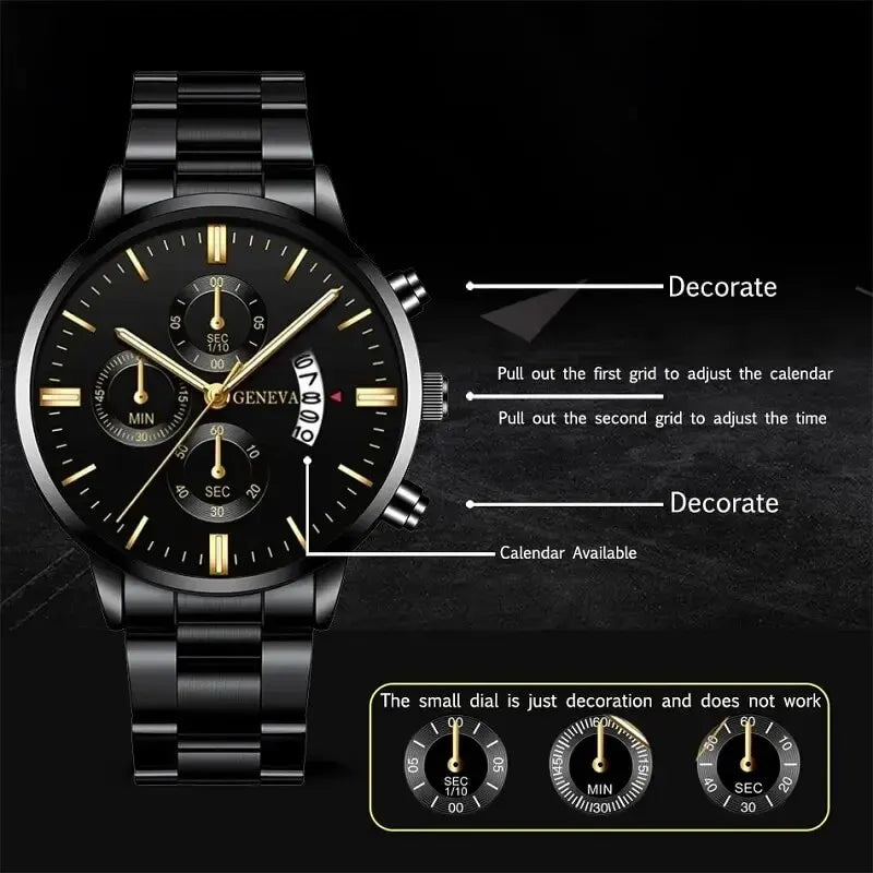 Stainless steel watch