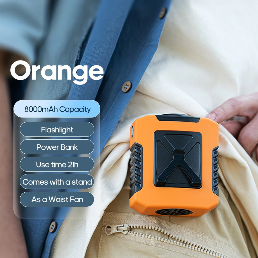 Beat the Heat – Hands-Free Waist & Neck Cooling Fan