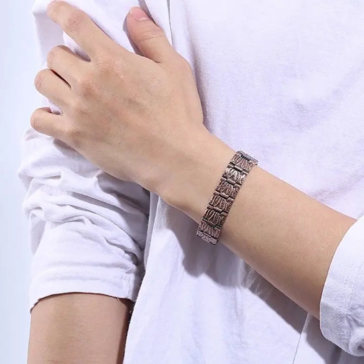 Custom text stainless steel bracelet